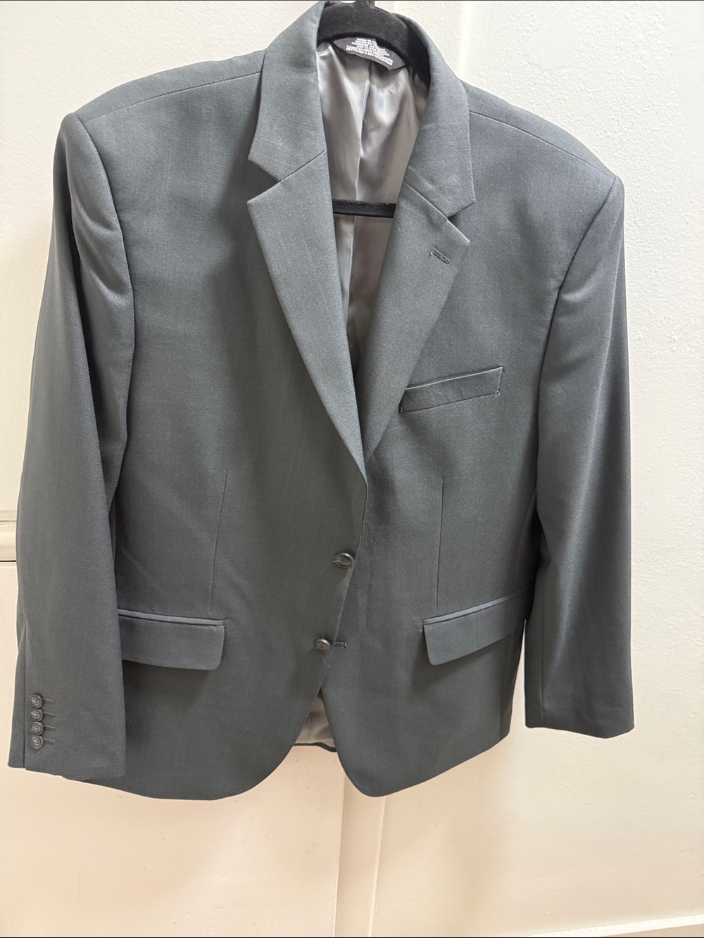 Haggar Men's Slate Gray Two-Button Sport Coat